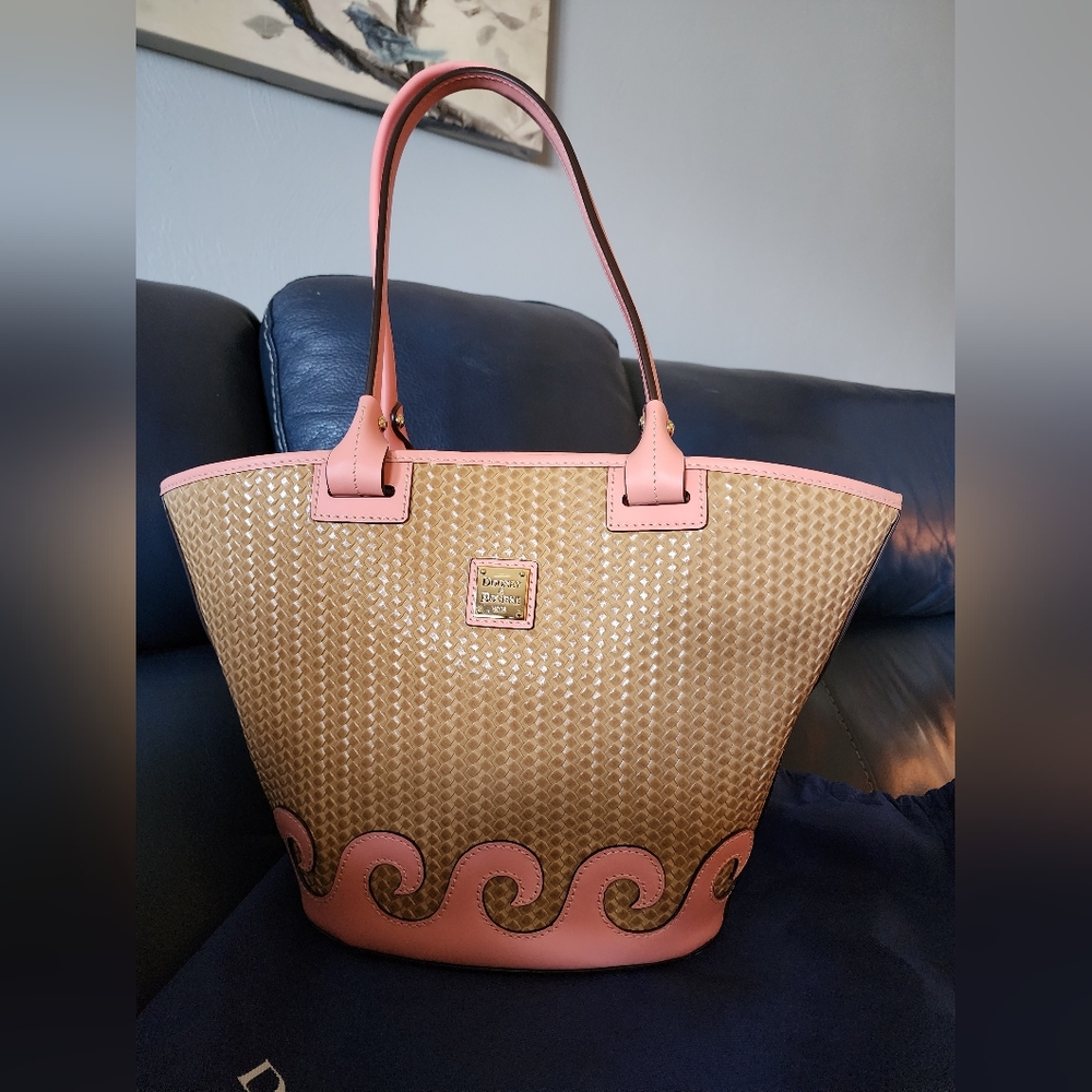 Dooney & Bourke Atlantic Wave  Woven Leather Tote & Wallet